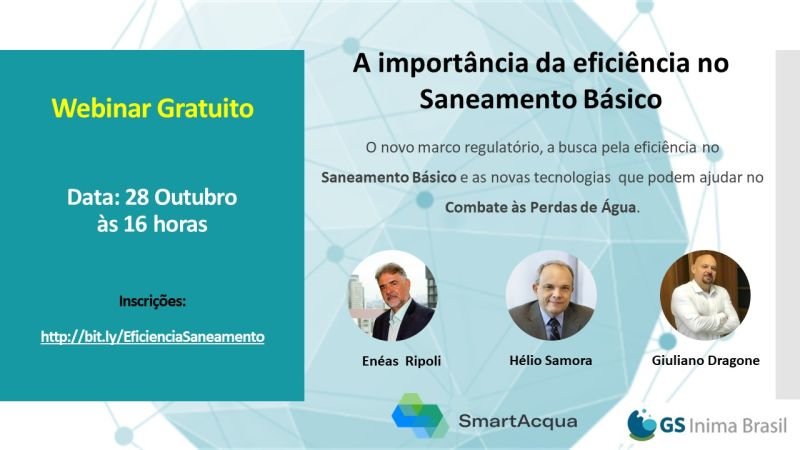 A eficiência no setor de saneamento básico com uso de tecnologias como a IA é tema de webinar